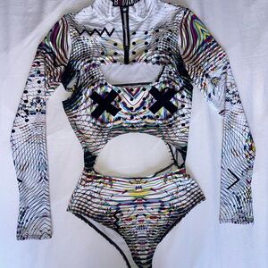 Badinka two piece rave bodysuit and shrug